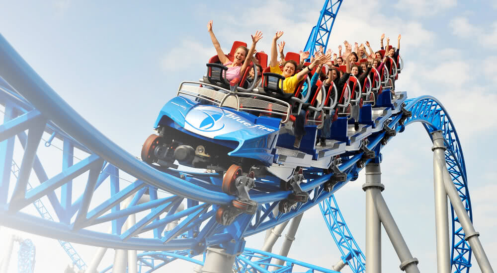 PRK Start Rollercoaster Achterbahn Bluefire