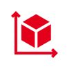 Das Bild zeigt ein stilisiertes Diagramm mit einem Würfel und Pfeilen, die Wachstum und Entwicklung symbolisieren.