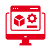 Auf dem Bild ist ein rotes Quadrat zu sehen.