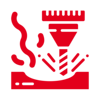 Auf dem Bild ist ein rotes Quadrat zu sehen.
