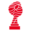 Auf dem Bild ist ein stilisierter Pokal in roter Farbe zu sehen.