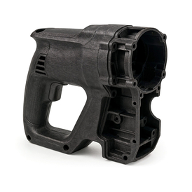 Das Bild zeigt das Gehäuse eines kabellosen Werkzeugs.