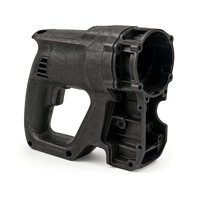 Das Bild zeigt das Gehäuse eines kabellosen Werkzeugs.