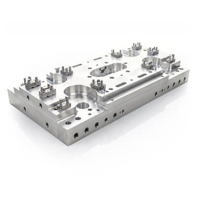 Symbolbild eines CNC-gefrästen Aufspannwerkzeugs